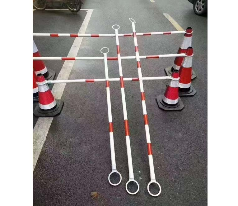 伸縮連接桿反光隔離桿PVC橡膠路錐